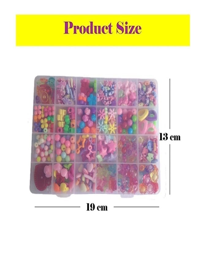 Dkriva مجموعة صنع الأساور Dkriva® DIY مع خرز من طين البوليمر، وخرز على شكل حروف، وقلادات على شكل وحيد القرن، ودلايات كريستالية، وخرز بألوان الماكارون، مجموعة حرف يدوية للبنات، مجموعة صنع المجوهرات للأطفال (قلب) - Image 2